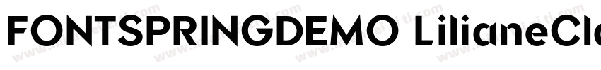FONTSPRINGDEMO LilianeClasseMediumR字体转换